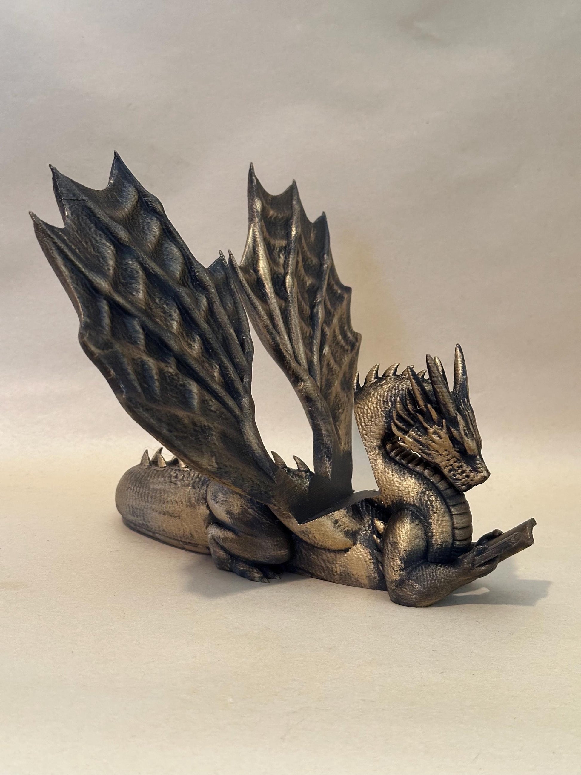 Book Wyrm 3D Dragon Book Stand Holder Display