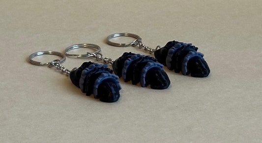 Raccoon Tail Articulated Flexi Keychain