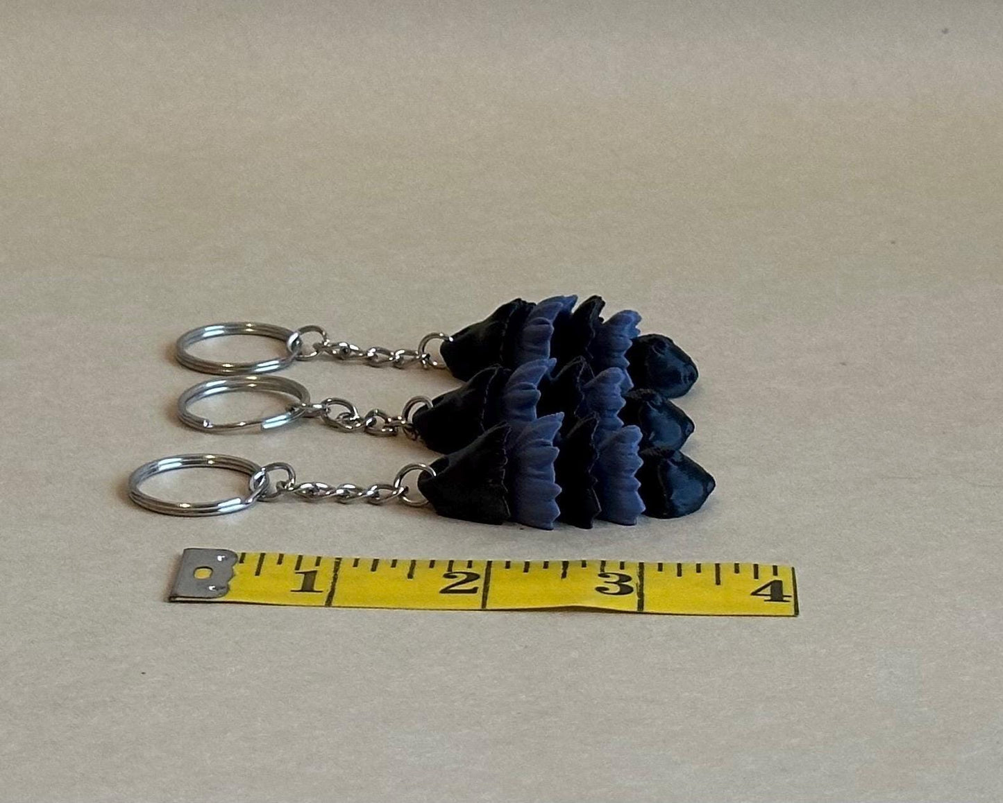 Raccoon Tail Articulated Flexi Keychain