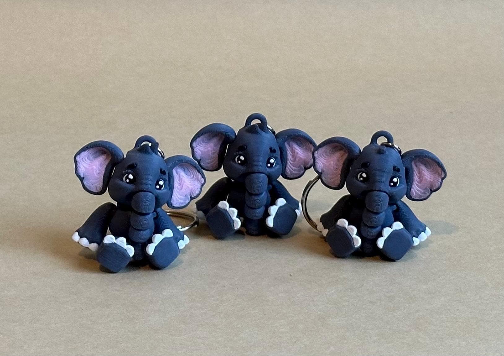 Boy Elephant Articulated Flexi Keychain