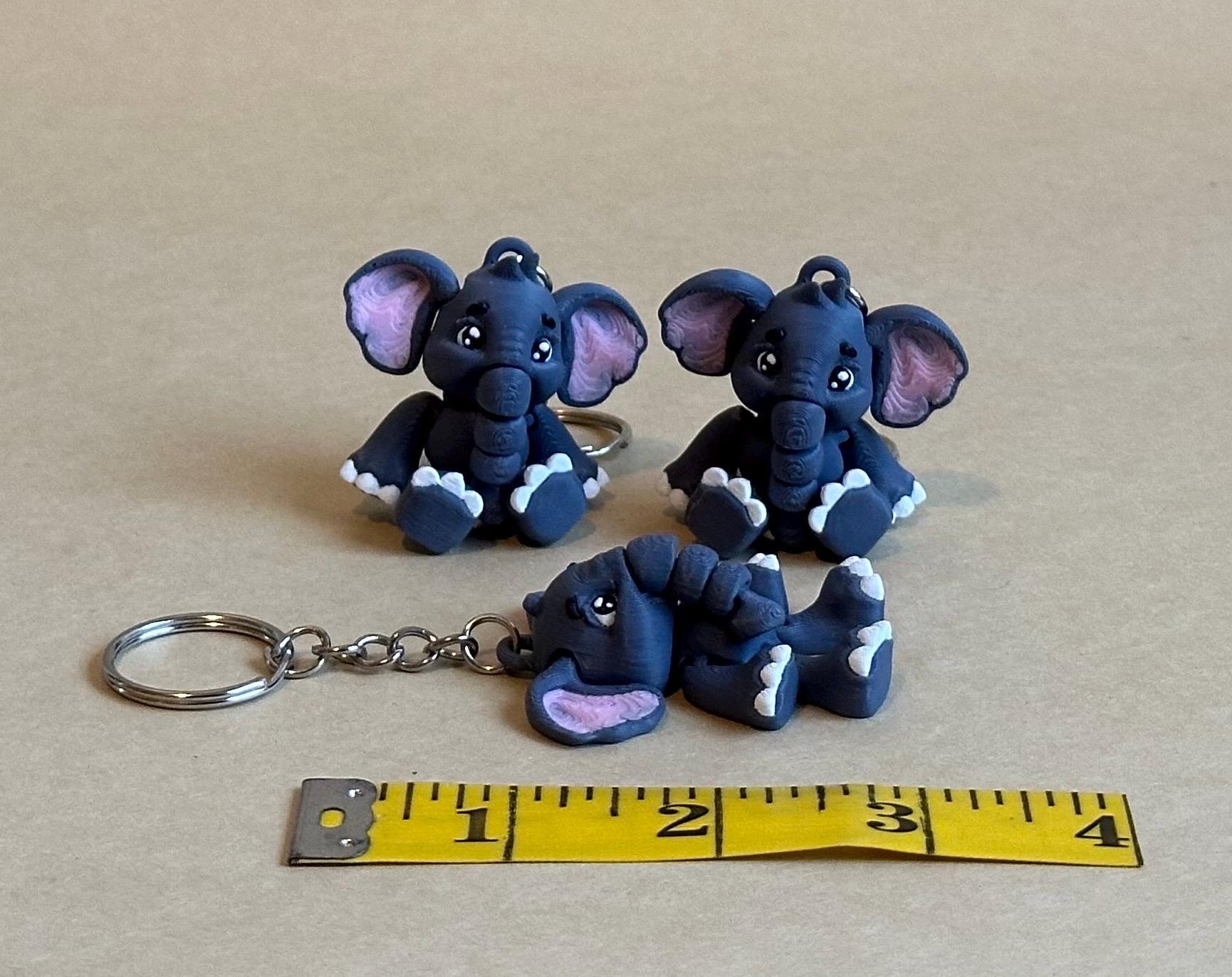 Boy Elephant Articulated Flexi Keychain