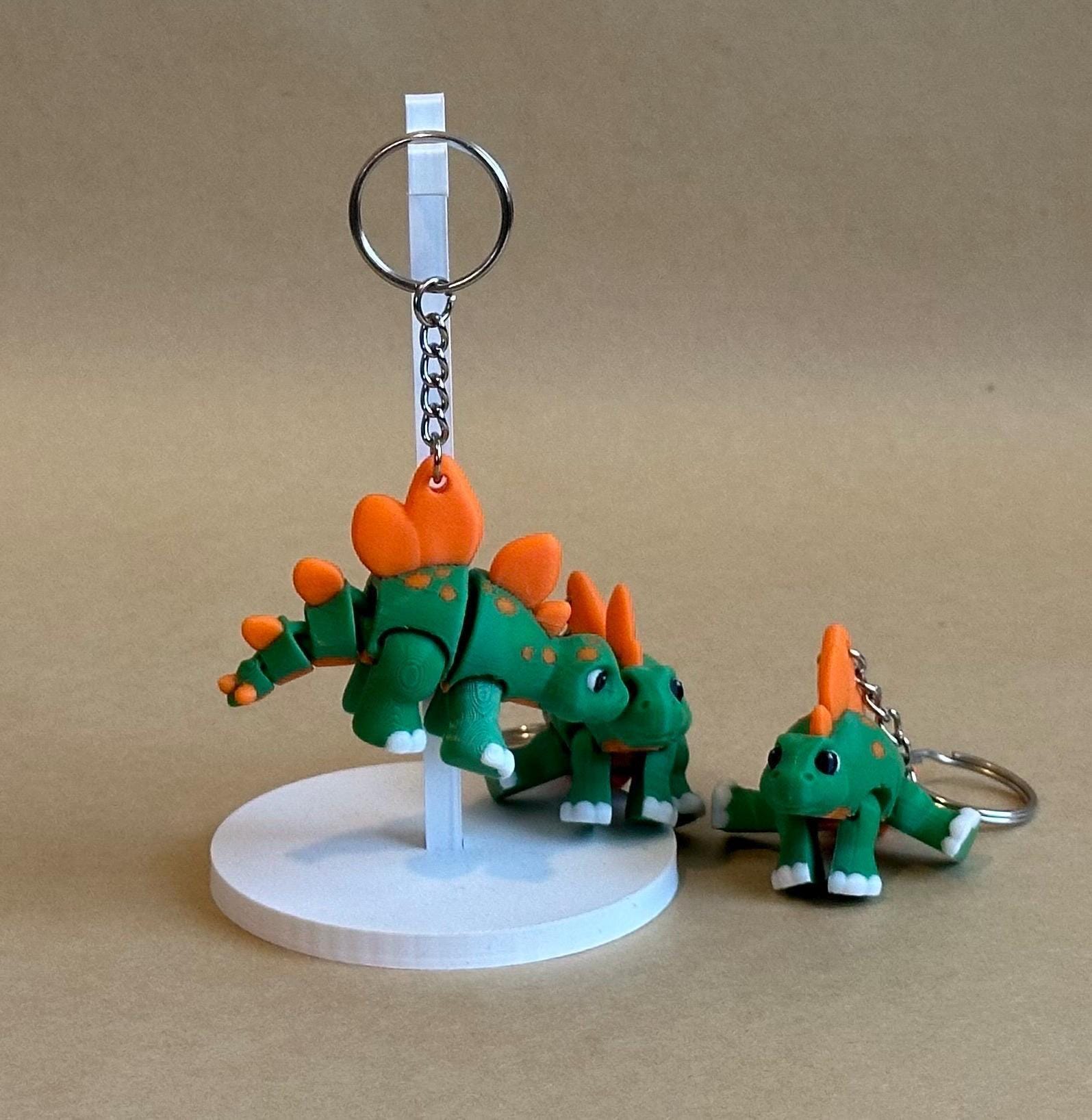 Stompy Stegosaurus - Articulated Flexi moving keychain