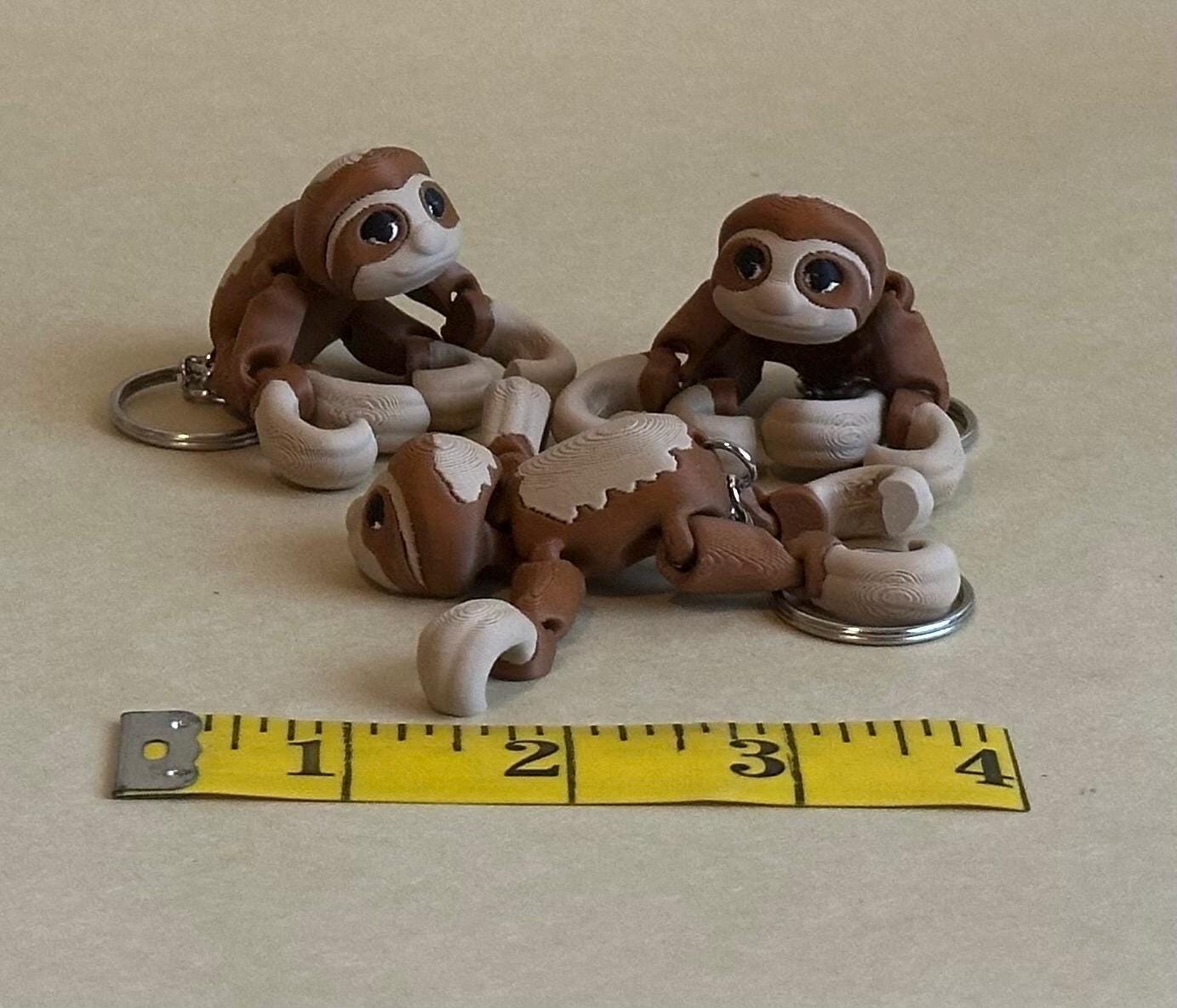 Slinky Sloth - Articulated Flexi moving keychain