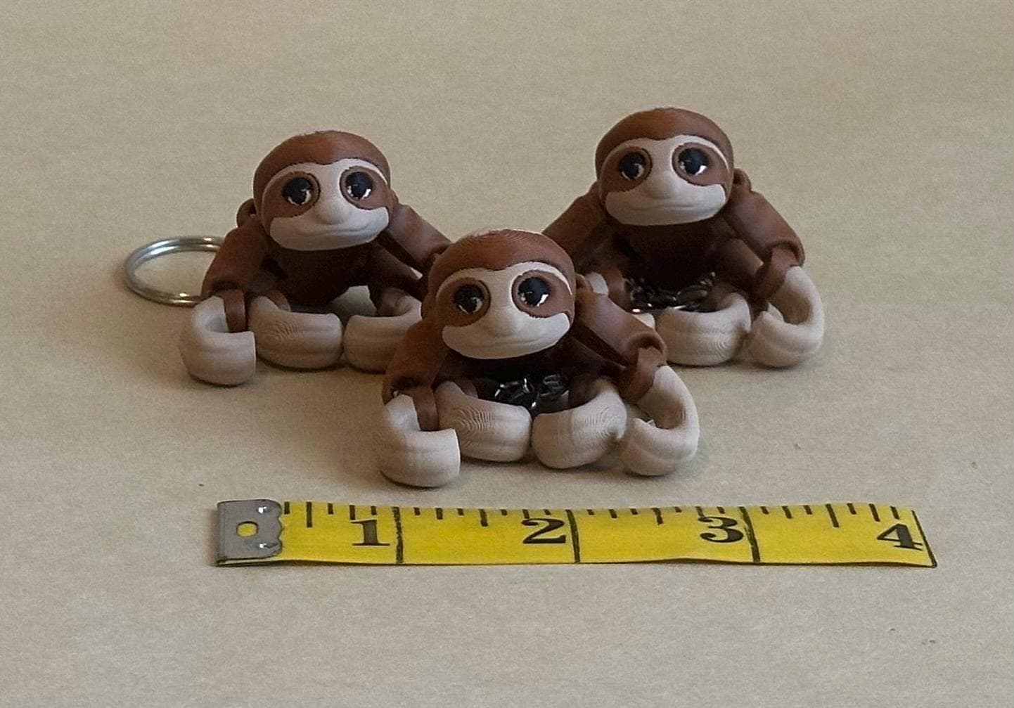 Slinky Sloth - Articulated Flexi moving keychain