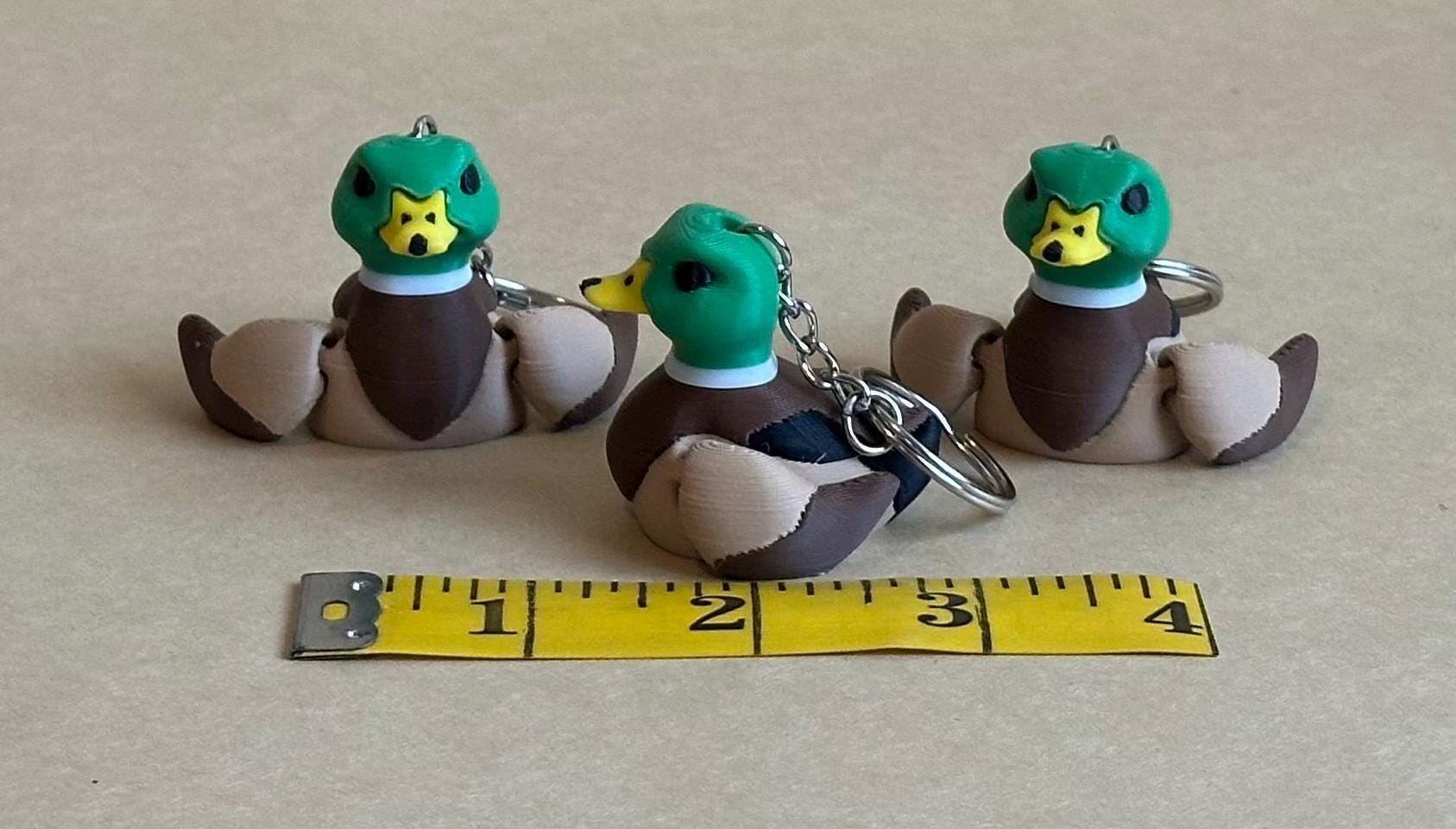 Malleable Mallard - Articulated Flexi moving keychain