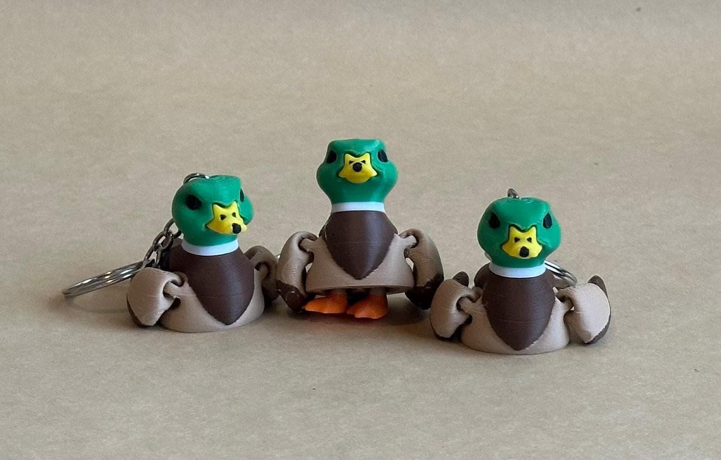 Malleable Mallard - Articulated Flexi moving keychain