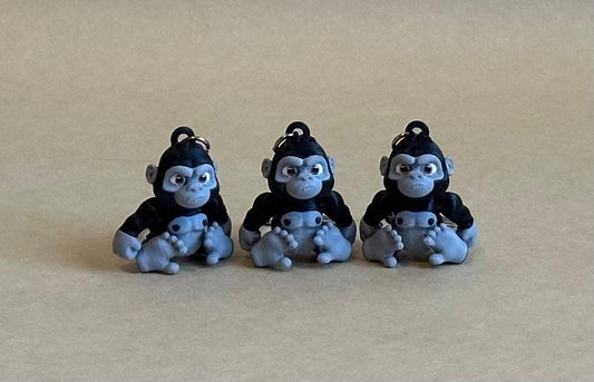 Gorilla Articulated Flexi Keychain