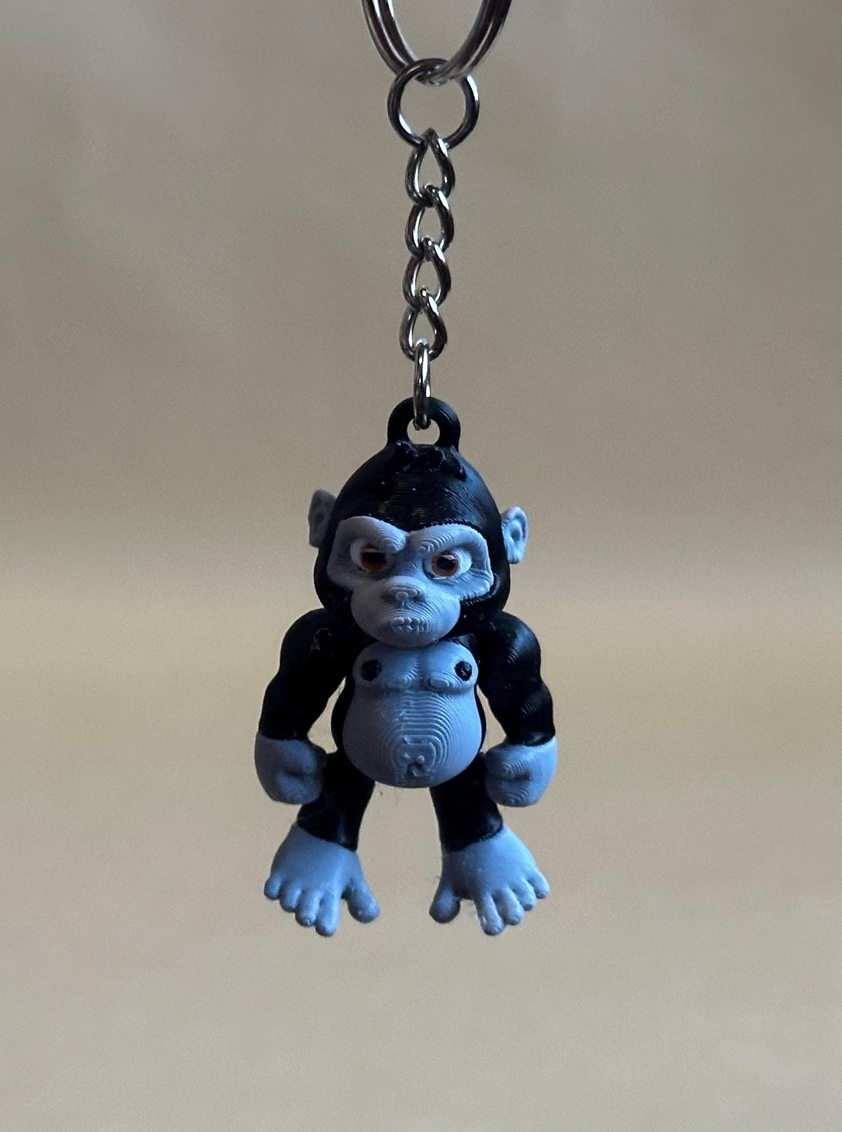 Gorilla Articulated Flexi Keychain
