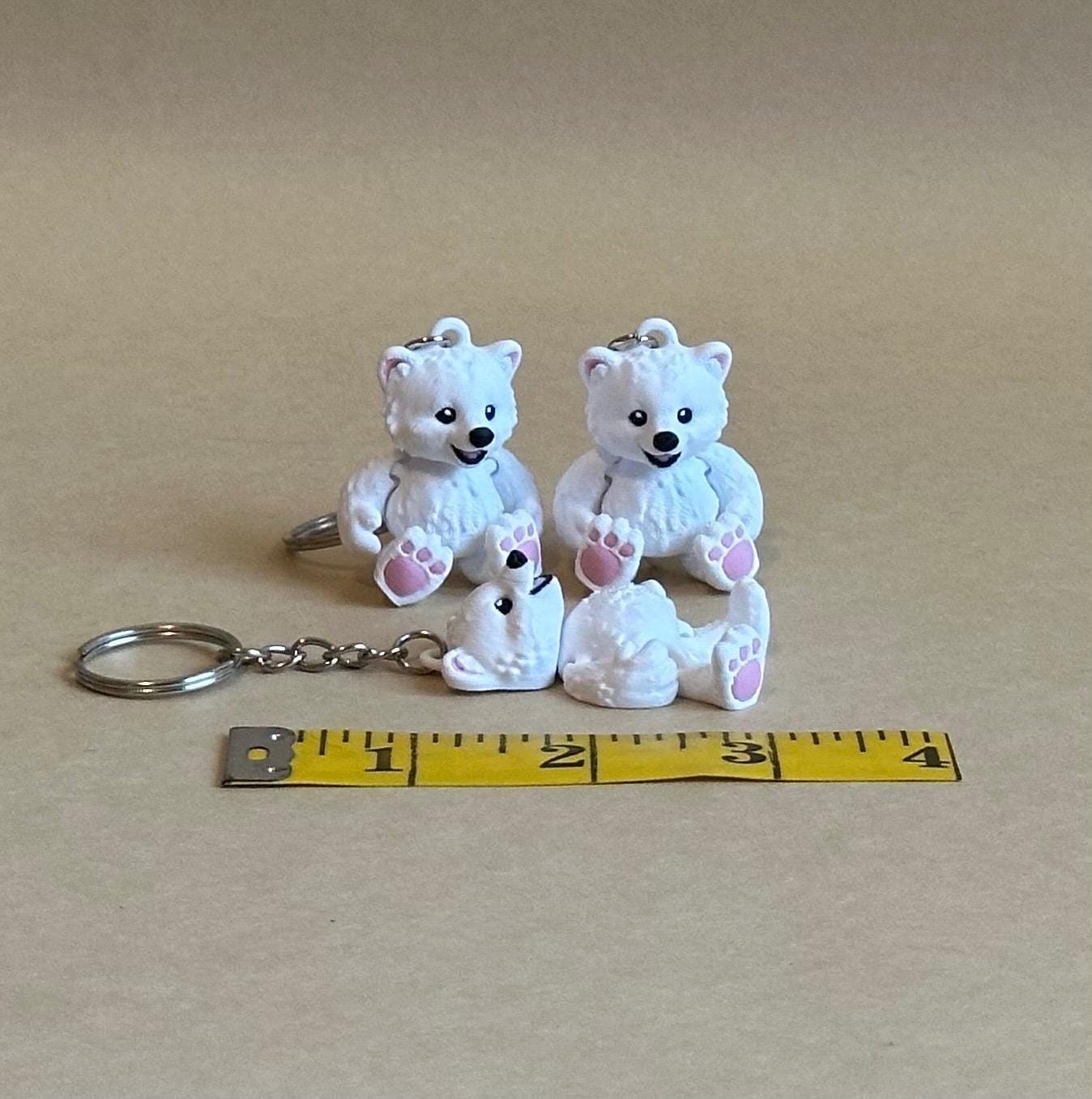 Polar Bear Articulated Flexi Keychain
