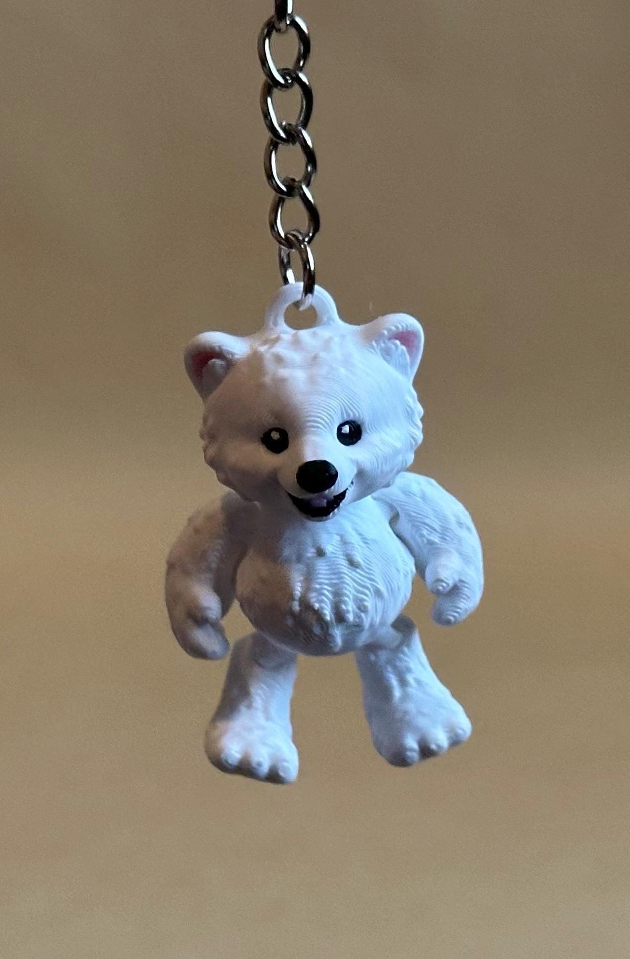 Polar Bear Articulated Flexi Keychain