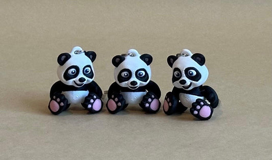 Panda Articulated Flexi Keychain