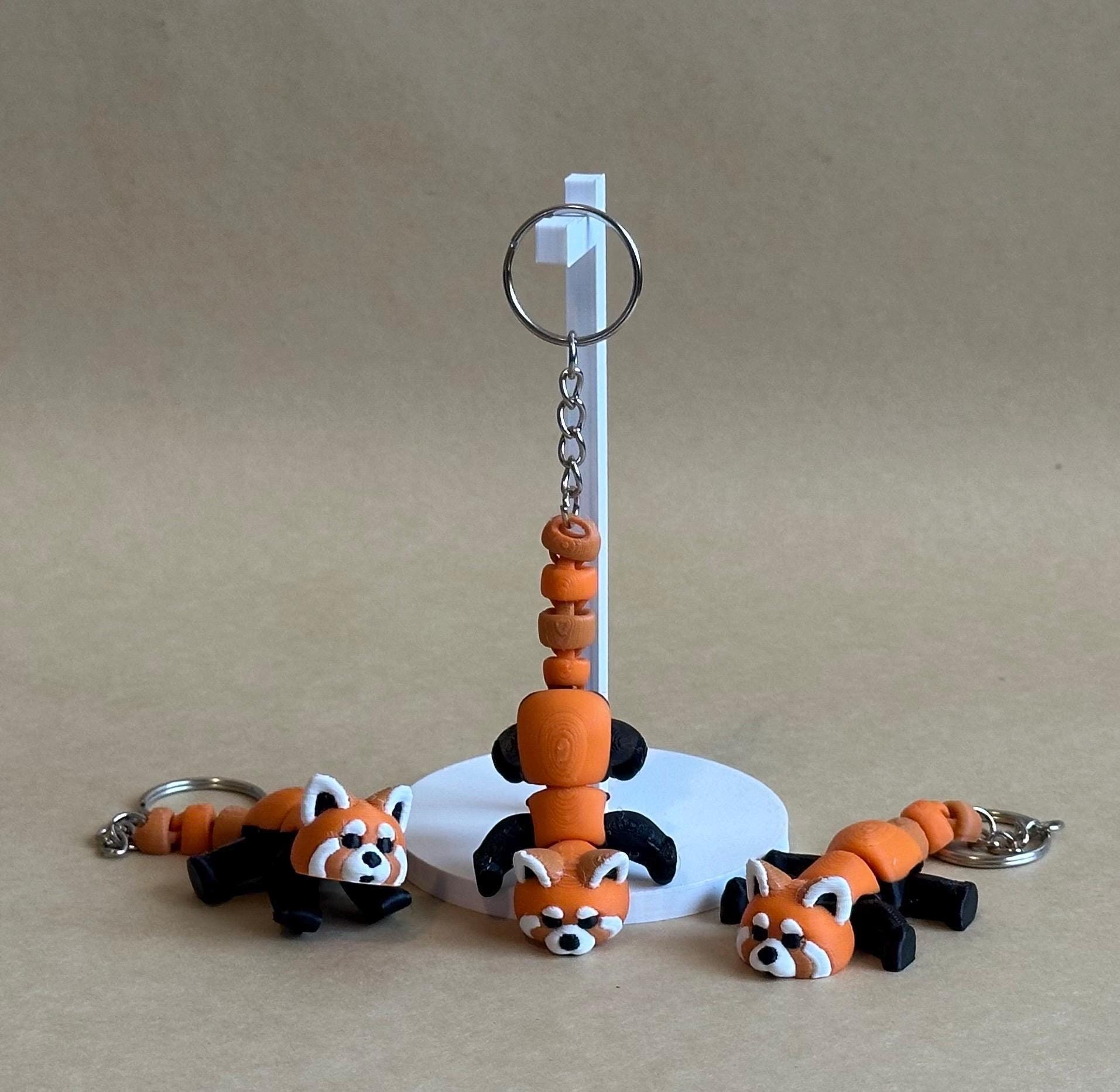 Raucous Red Panda - Articulated Flexi moving keychain