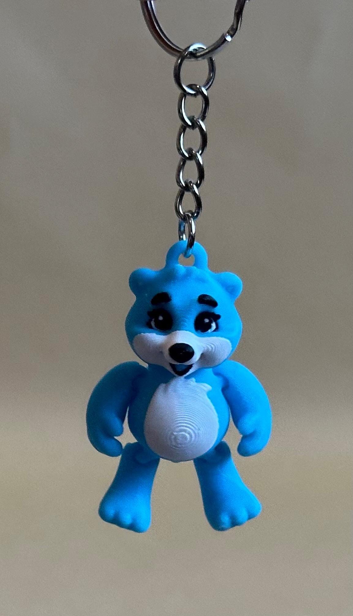 Blue Bear Articulated Flexi Keychain