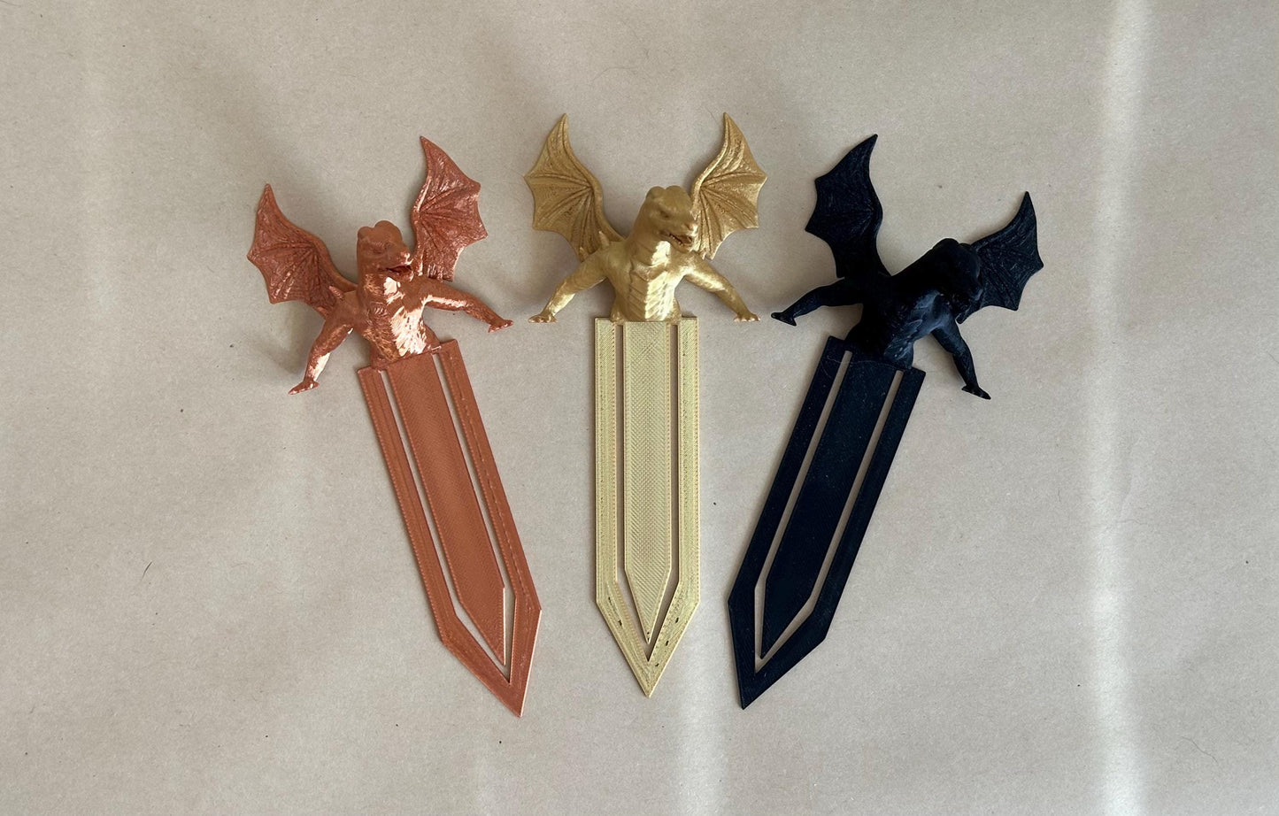 Dragon Bookmarks 3D Head