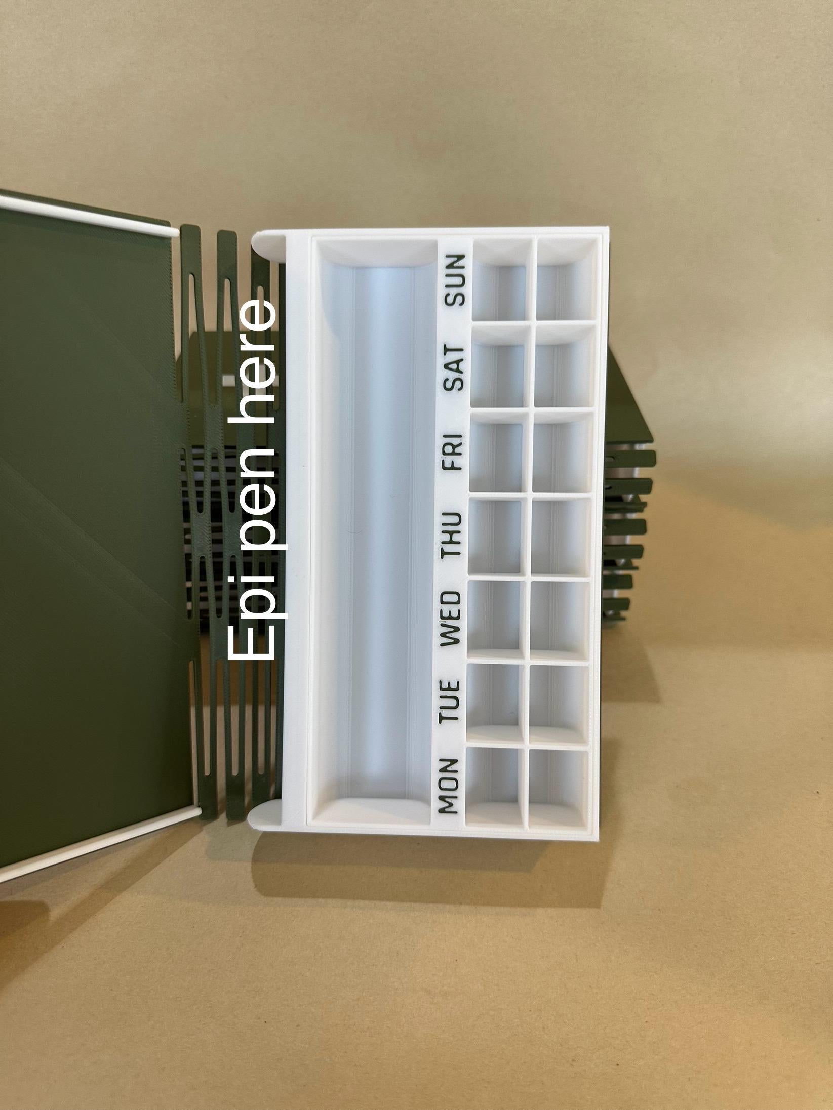 Book of Medicine - Travel Pill & Medicine + Epi pen container