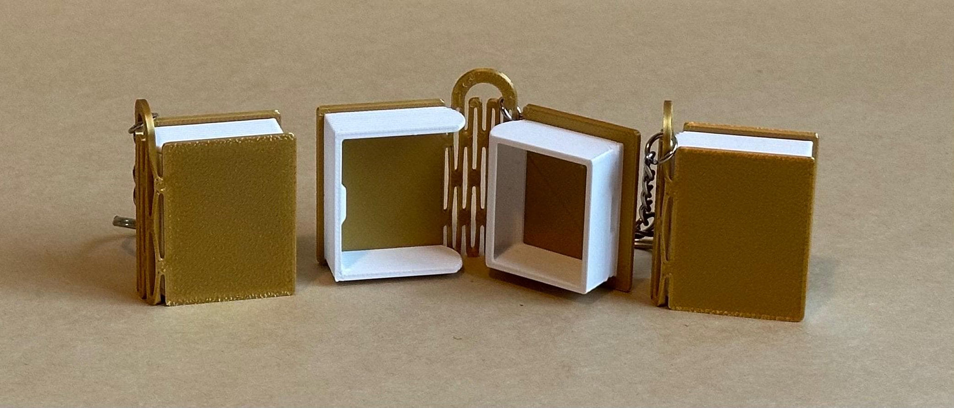 mini Book Storage Hideaway Keychain
