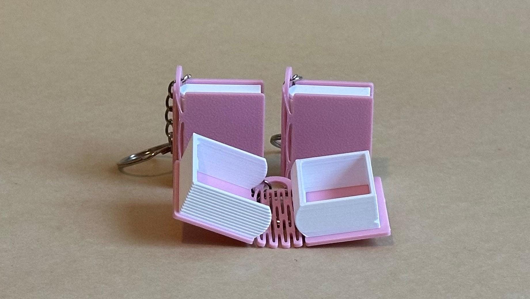 mini Book Storage Hideaway Keychain