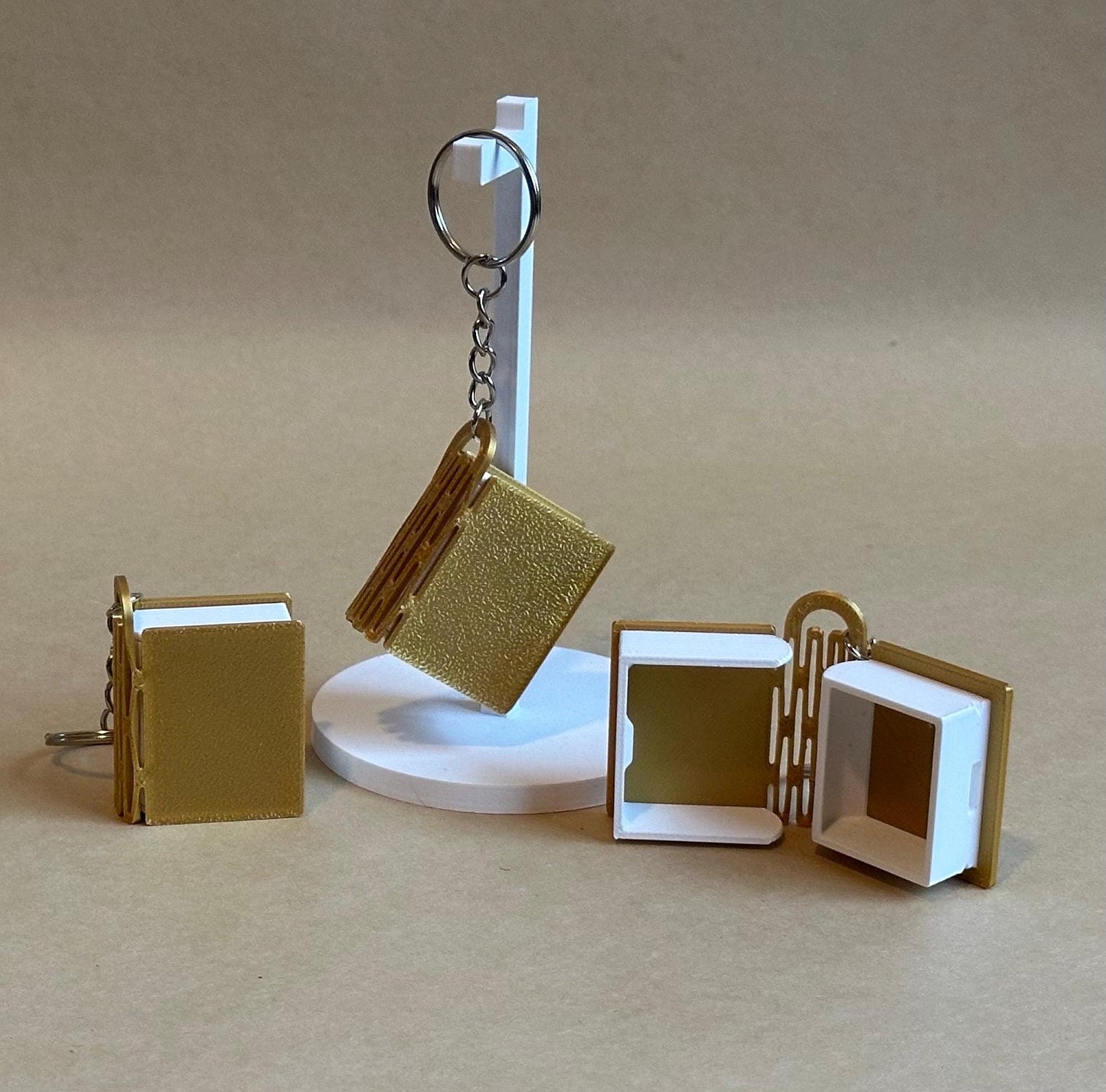 mini Book Storage Hideaway Keychain