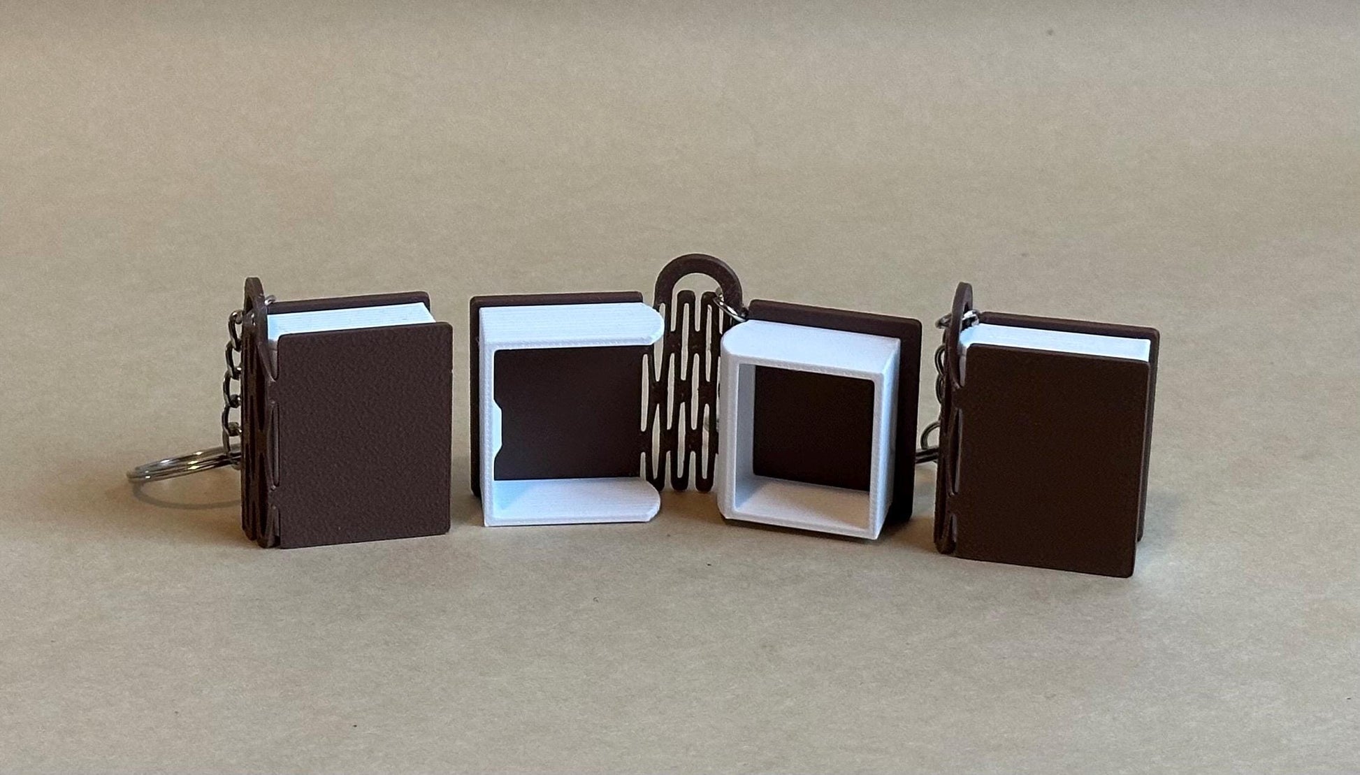 mini Book Storage Hideaway Keychain