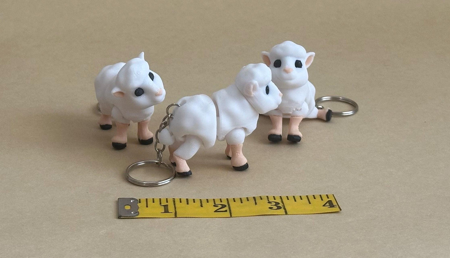 Shy Sheep - Articulated Flexi Keychain