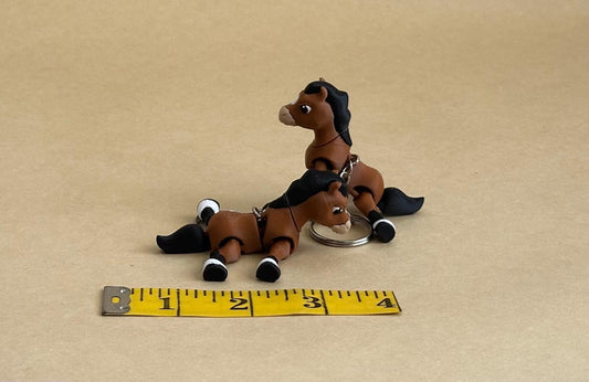 Happy Horse - Articulated Flexi Keychain
