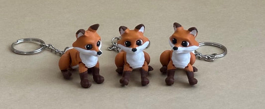 Frolicky Fox - Articulated Flexi Keychain