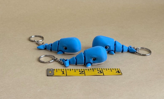 Wiggly Whale - Articulated Flexi Keychain