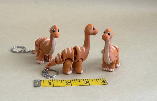 Brawny Brachiosaurus - Articulated Flexi Keychain