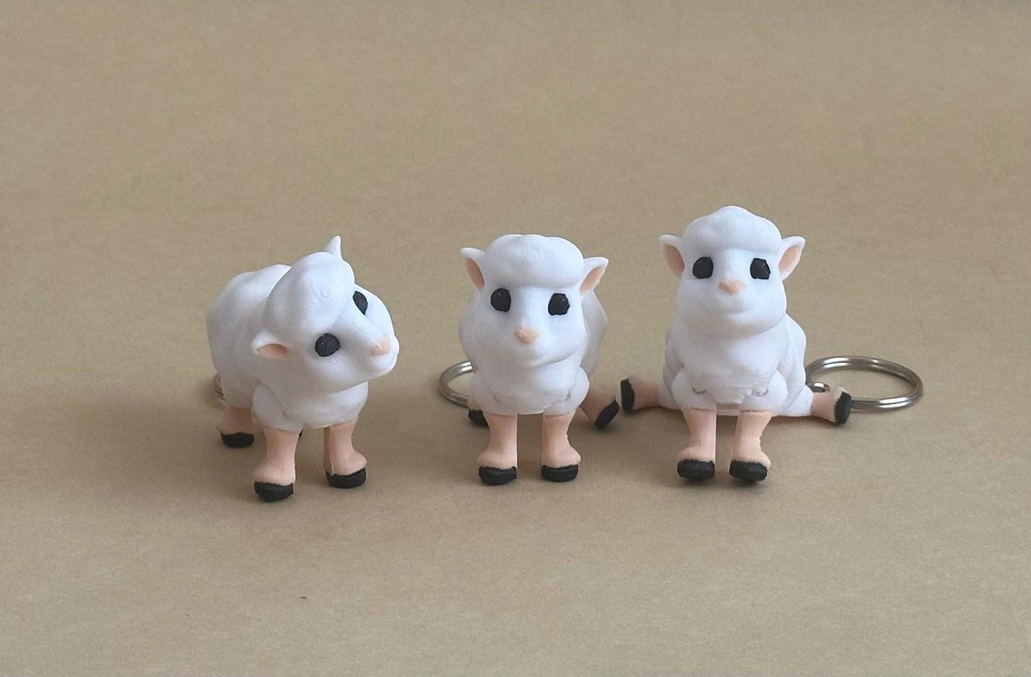 Shy Sheep - Articulated Flexi Keychain