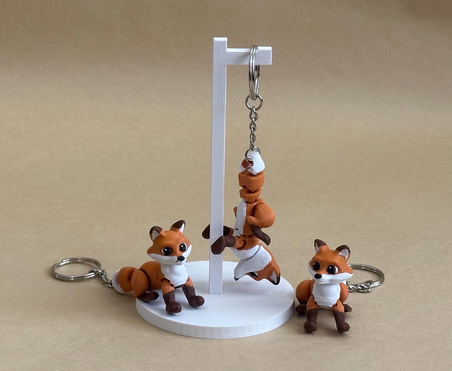 Frolicky Fox - Articulated Flexi Keychain