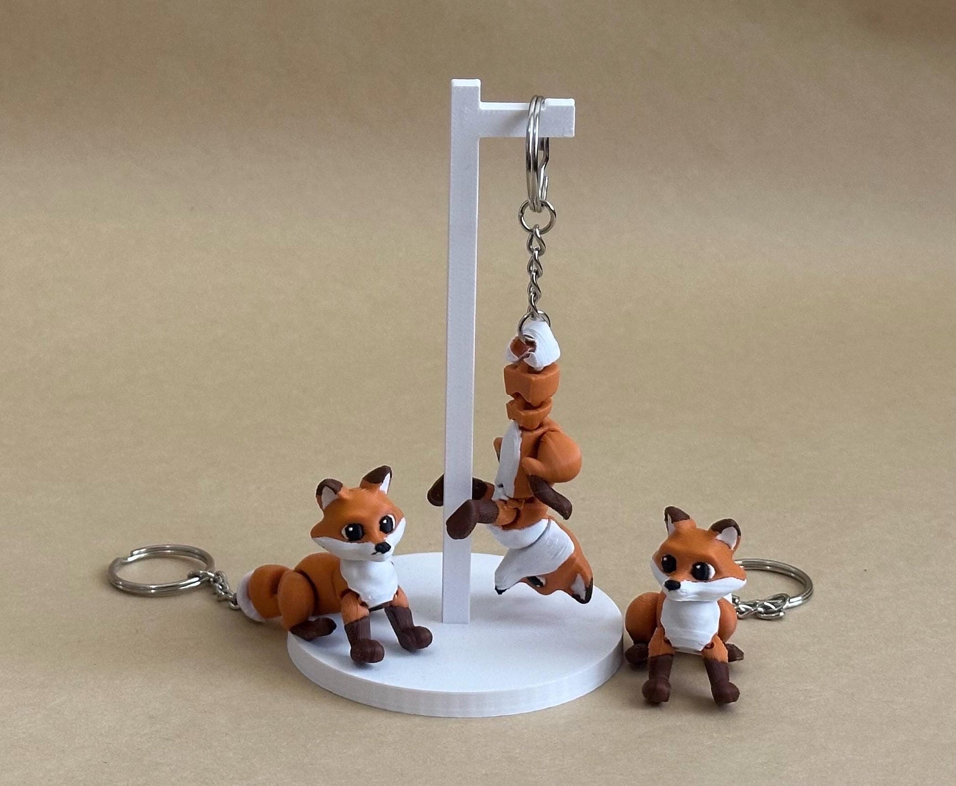 Frolicky Fox - Articulated Flexi Keychain