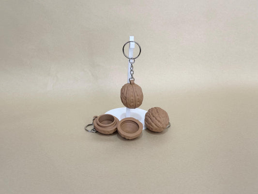 Walnut - Storage Hideaway Keychain