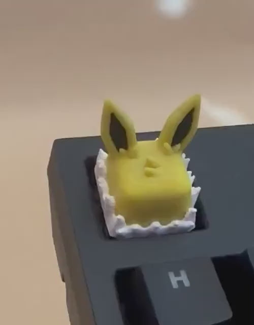 Jolteon Pokémon Inspired - Artisan Mechanical Keyboard Keycap - Cherry MX Switch