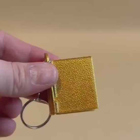 mini Book Storage Hideaway Keychain
