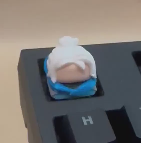Valorant Jett inspired - Artisan Mechanical Keyboard Keycap - Cherry MX Switch