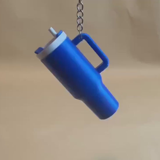 Tumbler Stanley inspired Chapstick Storage Hideaway Keychain