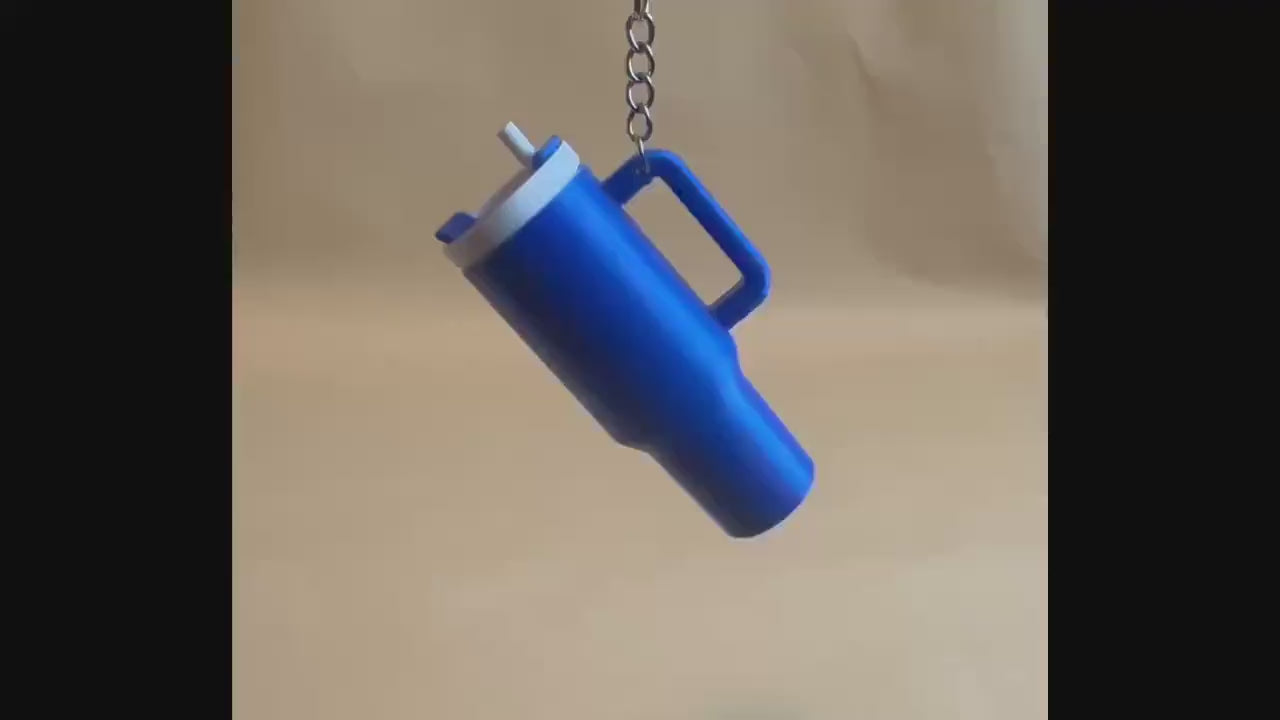 Tumbler Stanley inspired Chapstick Storage Hideaway Keychain
