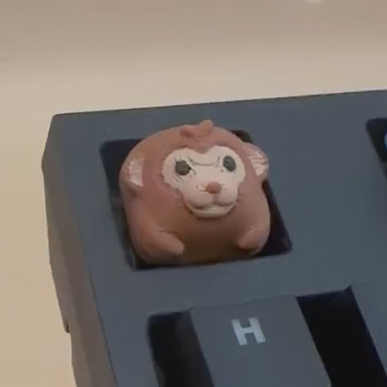 Monkey - Artisan Mechanical Keyboard Keycap - Cherry MX Switch