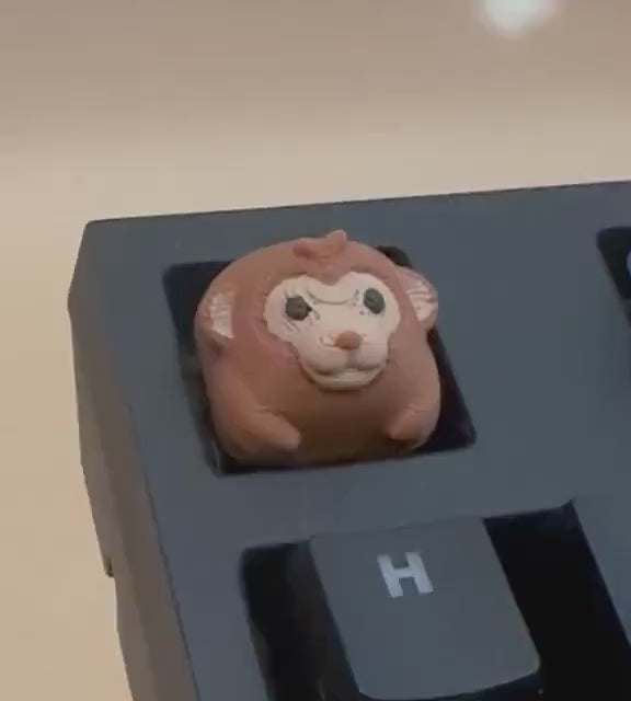 Monkey - Artisan Mechanical Keyboard Keycap - Cherry MX Switch