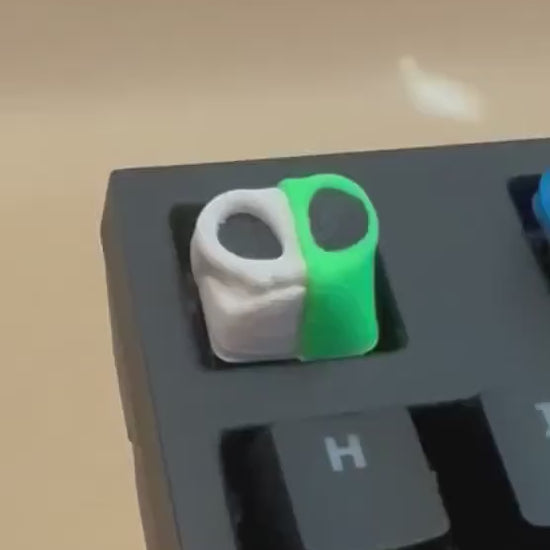 Alien Head Exposed - Artisan Mechanical Keyboard Keycap - Cherry MX Switch